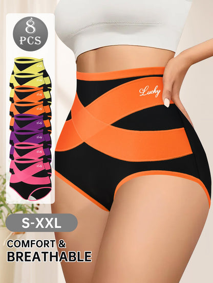 Women’s 8-Pack High-Waist Shapewear Briefs - Tummy Control Support - Style 2117
