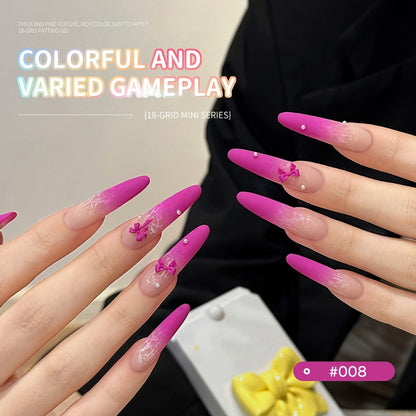 Gel Nail Polish Set 18 Colors Cloud Soufflé Patting Gel — High Saturation UV LED Soak-Off Autumn Winter Nail Art Kit for Women, Salon & Home DIY Manicure Professional Nail Enthusiasts