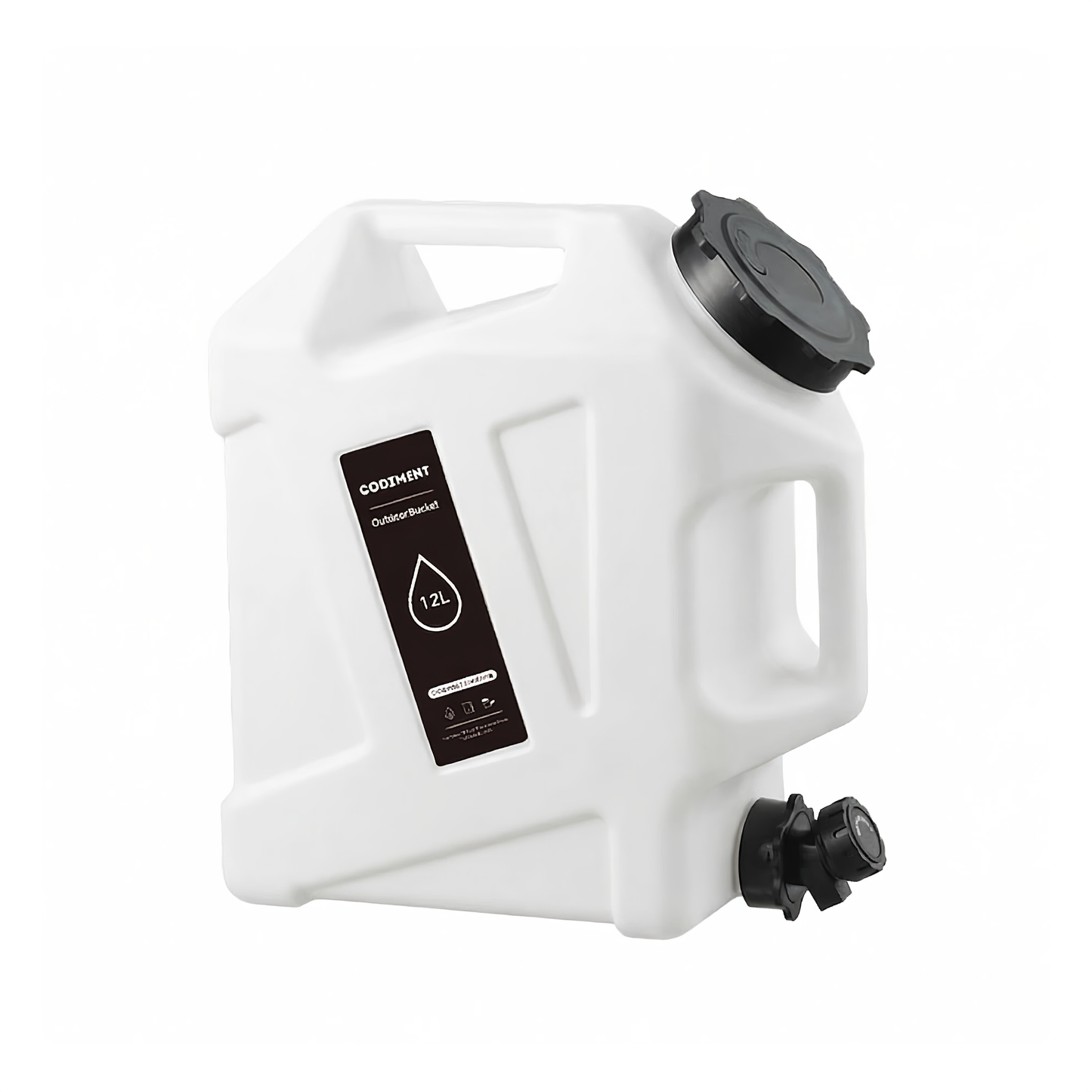 Water Storage Container with Spigot 2 Handles BPA Free PVC Collapsible Water Jug for Camping Outdoor RV Hiking Emergency Survival Portable Water Tank 3.2Gal 5Gal 2.6Gal Multi-Color Options