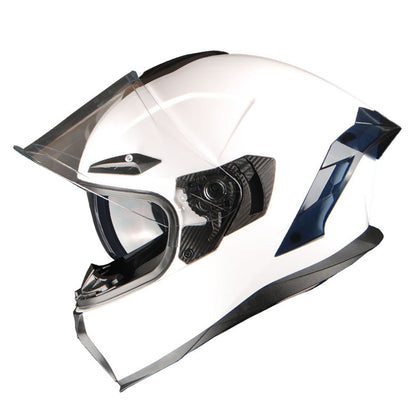 Full Face Motorcycle Helmet DOT Approved – Dual Visor Anti-Fog Pinlock Shield, Street Bike Adult Helmet with Sun Inner Shield, Aerodynamic Thermoplastic Shell, S/M/L/XL