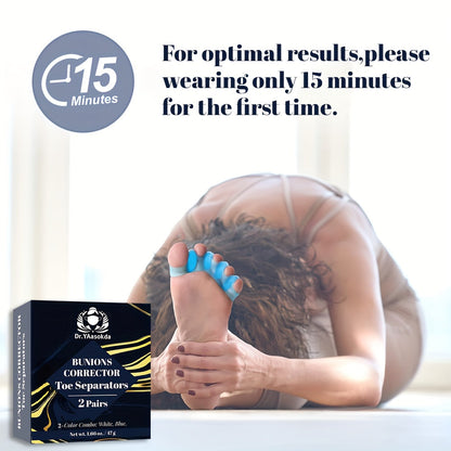 Bunion Corrector Support Sleeve - Soft Fabric Toe Alignment Brace for Hallux Valgus Relief, Natural Toe Positioning, Comfortable All-Day Wear with Most Footwear, Lightweight & Non-Restrictive