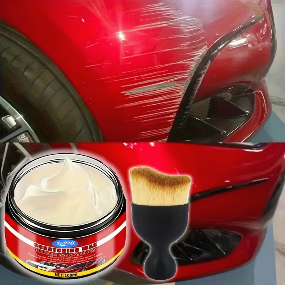 Car Scratch Repair Wax - Nano-Bright Polish for Scratch Removal & Paint Restoration, Removes Brush Marks & Swirl Scratches, Suitable for All Paint Colors (100ml)