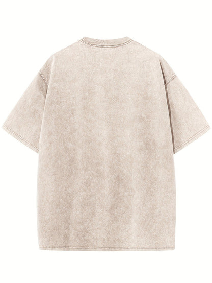 Men's Vintage T-Shirt - Round Neck Short Sleeve Everyday Style