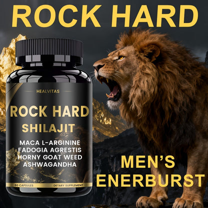 Shilajit Ashwagandha Capsules with Taurine, Ginseng & Turmeric — 5-in-1 Natural Energy, Mood, Nerve & Antioxidant Support | Adaptogen Vitality Supplement for Women & Men | 60 Capsules