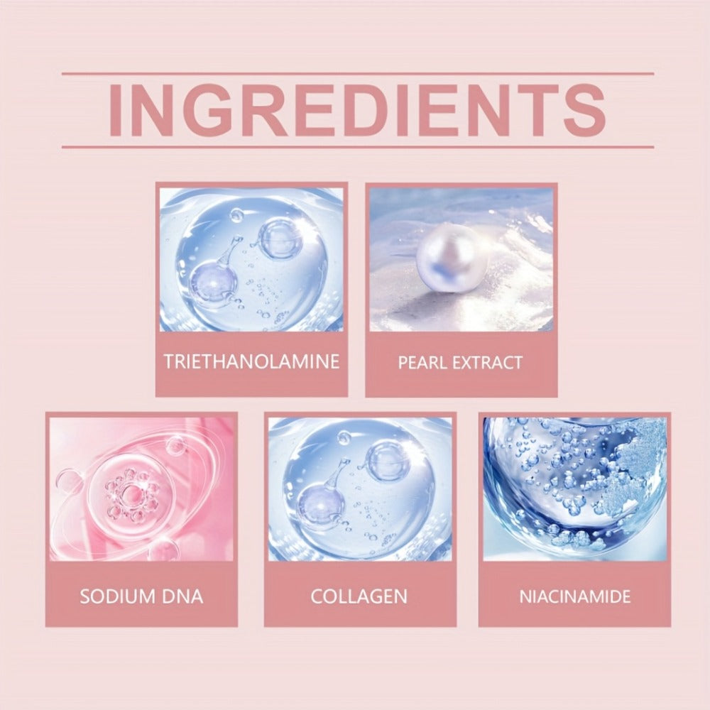 PDRN Collagen Capsule Cream Set 3pcs Vitamin C Niacinamide Advanced Capsule Technology Deep Moisturizing Day Night Face Cream — Brightening Firming Pore Minimizing Skincare Gift for Women