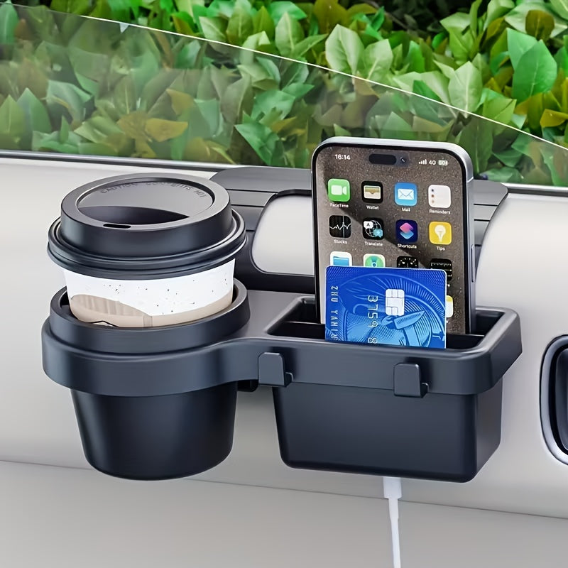 Car Window/door Side Tray Multifunctional Cup Holder, Phone Stand, And Water Bottle Holder. Removable Car Storage Tray, Non-slip And Stable, Easy to Install, Suitable for Most Car Models, A Must-have for Road Trips, And A Perfect Gift.''