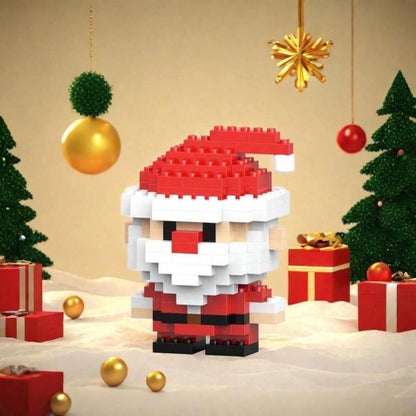 Christmas Building Blocks Party Set 1052 Pieces – 6 Boxes Santa Claus Mini Assembly Toy for Kids, Holiday Surprise Gift Bags for Boys & Girls, Christmas Party Favors & Stocking Stuffers