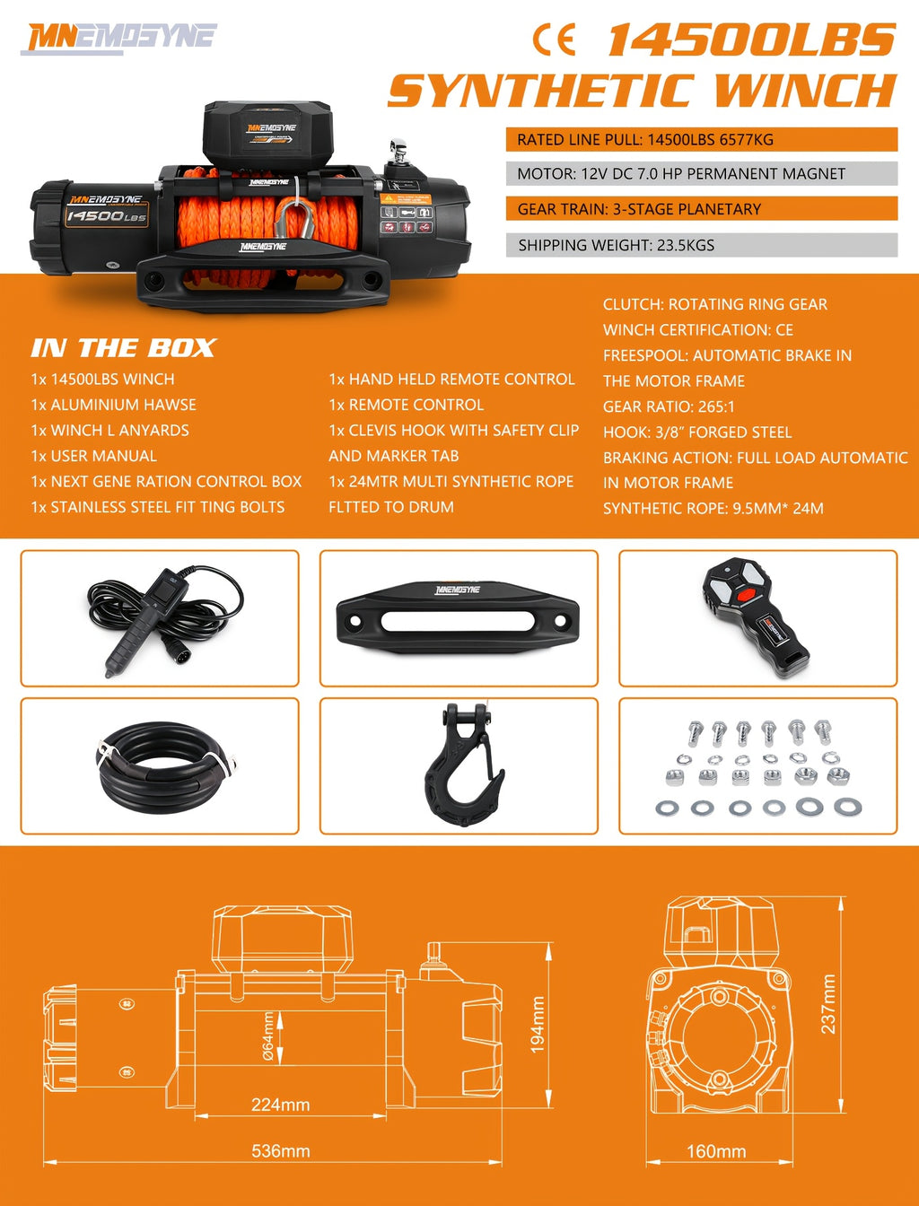 14500lb/13000lb/4500lb/3000lb Electric Winch 12V Winch Steel Cable Synthetic Rope 4WD/4X4 Offroad Towing Trucks Trailers Offroad Recovery Robust Construction For SUV Trailer Boat Winch ATV UTV ATV Winch Kit Winch Cover/winch Hitch Receiver To Choose