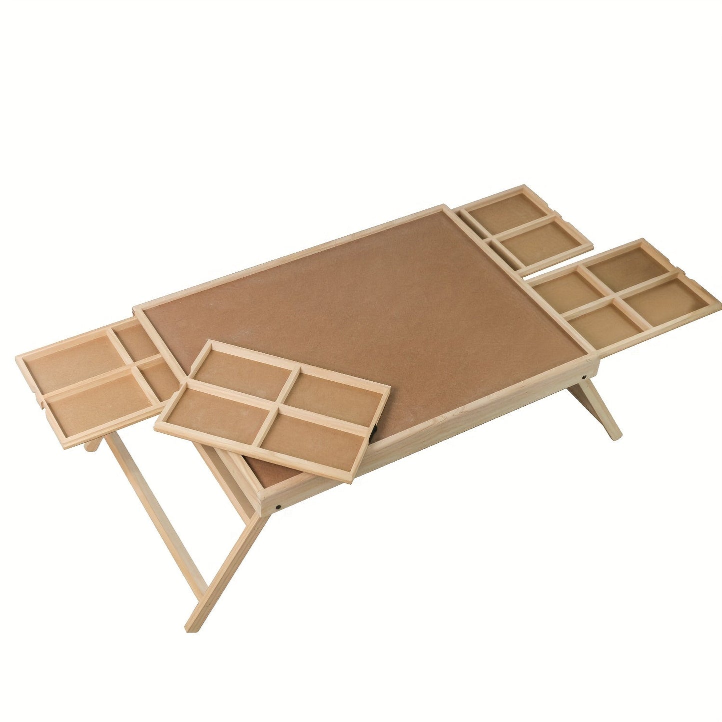Foldable Puzzle Board Table with Legs – 29.9"x22" Elevated Wooden Jigsaw Desk, 4 Sorting Drawers, Back-Saving Ergonomic Design, Fits 1000 Pieces, Gift for Adults Seniors Puzzle Lovers