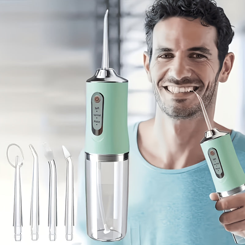 Oral Irrigator with 360° Rotatable Nozzle & Smart Chip Pressure Control – Electric Water Flosser for Deep Tooth & Gum Cleaning, 4 Colors, Portable Dental Mouth Rinser for Home & Travel