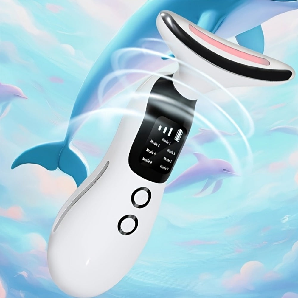 7-in-1 Neck Beauty Device with Base – Multi-Functional Skincare Tool, USB Rechargeable, Anti-Aging Neck Firming & Lifting, Mother's Day Gift for Women