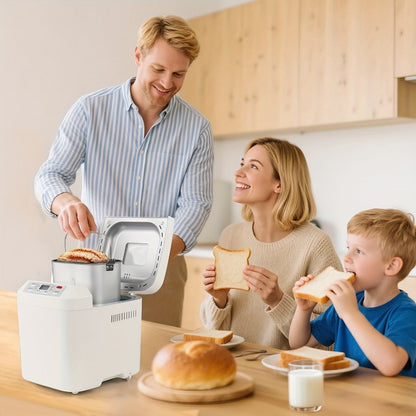 Bread Machine 2LB 12-in-1 Bread Maker with Gluten-Free Setting, Nonstick Pan, 2 Loaf Sizes, 13H Delay Timer & 1H Keep Warm – Automatic Home Bread Maker for Fresh Homemade Bread Every Day