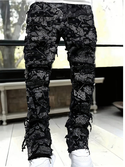 Men's Slim Fit Jeans - Classic Wash Clean Finish Streetwear
