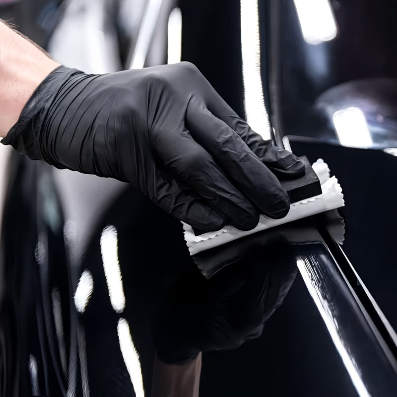 200pcs, Black Nitrile Disposable Gloves, High-Density, Flexible Fit, Chemical Resistant, Industrial-grade Latex-free, Specially Designed For Maintenance Teams, Suitable For Household Cleaning, Tattooing, Painting, Car Washing, Dishwashing