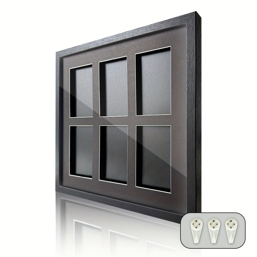 Trading Card Display Case Wall Mounted Wood Frame – Pokemon TCG Sports Cards 35–360pt Compatible, 1/2/4/6/10 Grid Options, Card Collector Gift for Teen & Adult Ages 14+