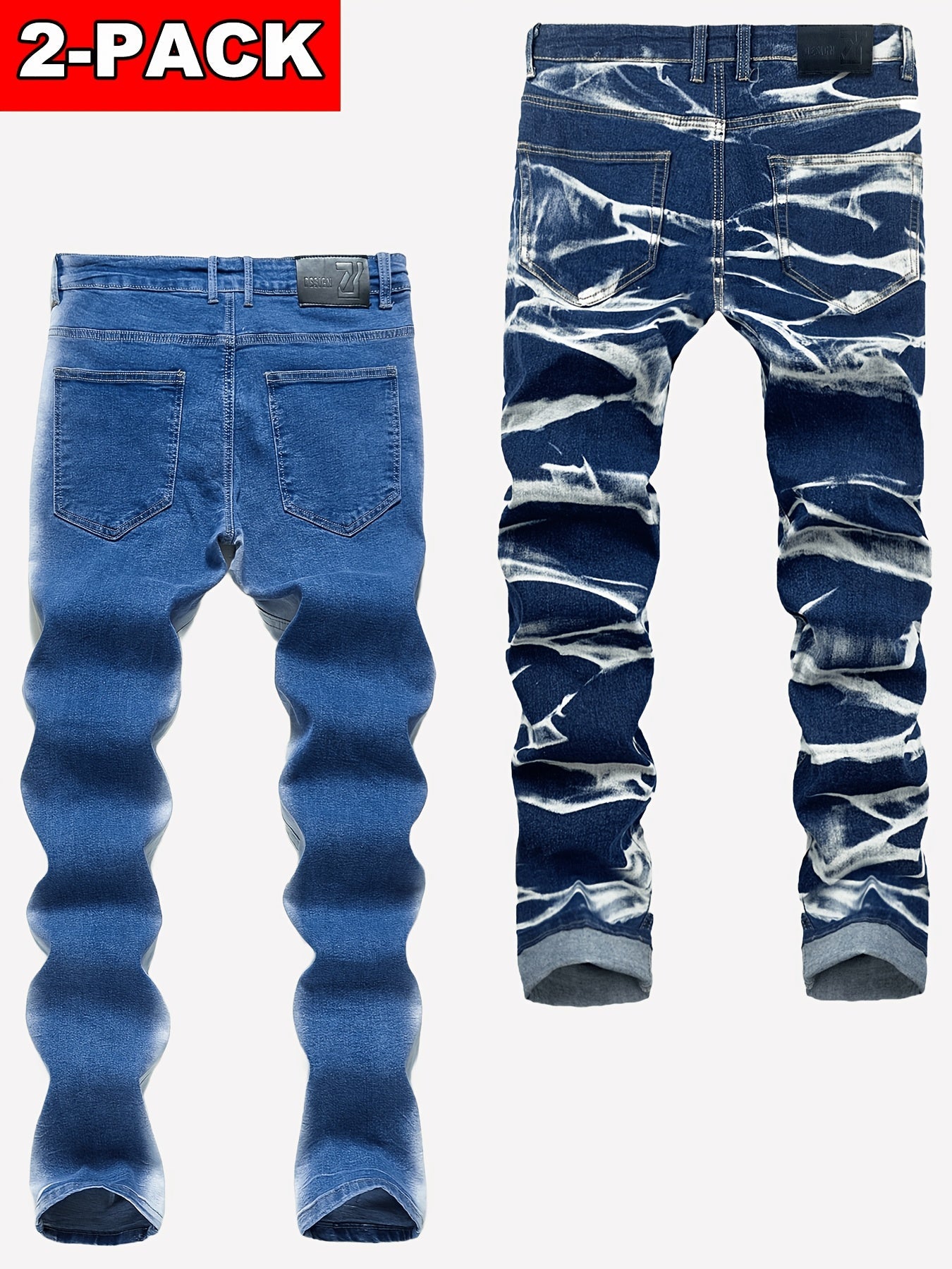 Men's Slim Fit Jeans - Vintage Wash Clean Finish