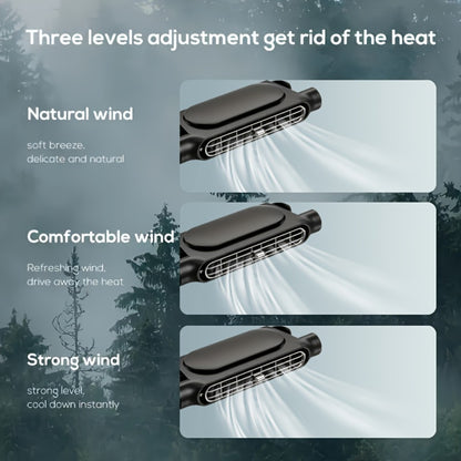 Bladeless Car USB Fan - 3-Speed Silent Cooling, Fits All Vehicles, Car Seat Fan with USB Charging Cable, Black & White Available