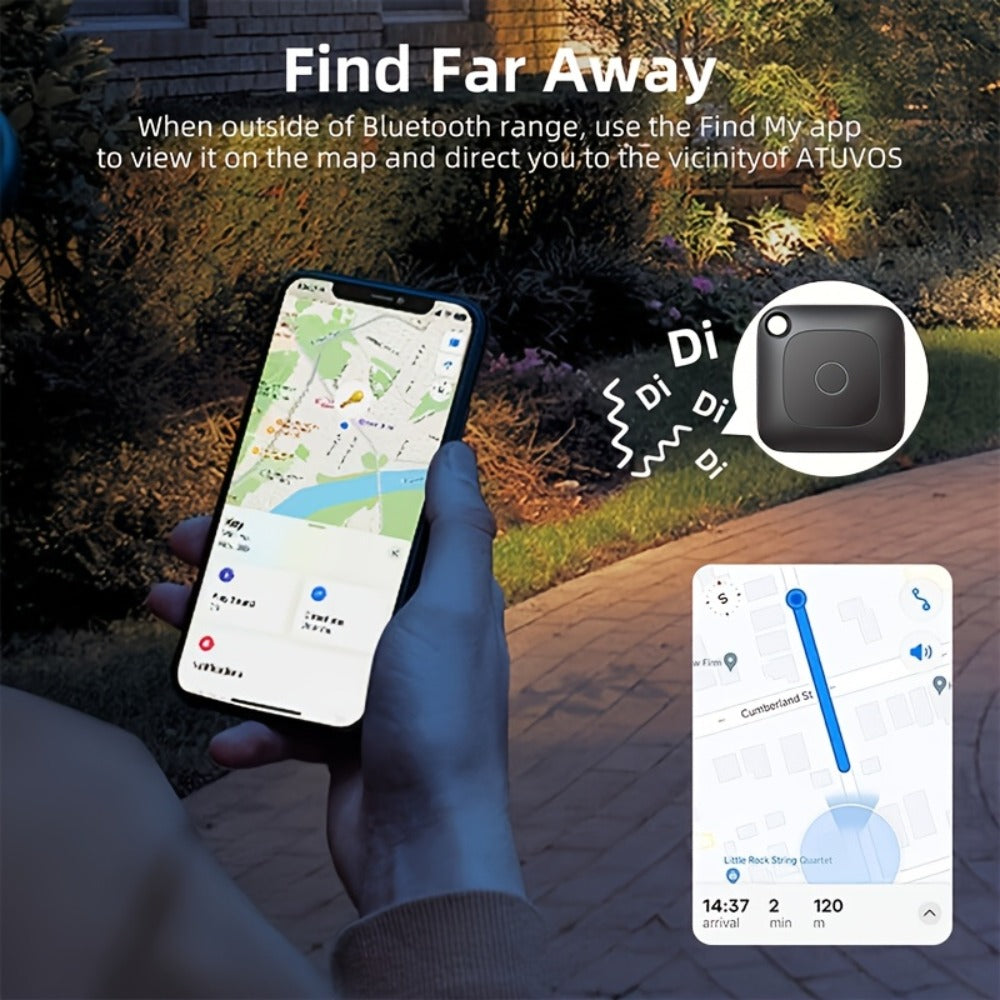 GPS Tracker Anti-Lost Device Real-Time Locator No Subscription No Installation for Car Vehicle Pet Dog Child Elderly Compatible with iOS Android Portable Mini Smart Tracking Tag 1 or 4 Pack