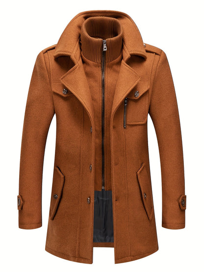 Men's Versatile Fleece Single-Breasted Coat