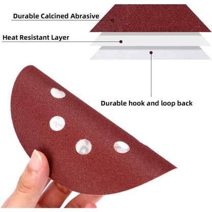 5 Inch Sandpaper 94 Pcs – 8-Hole Hook & Loop Sanding Discs, Assorted Grits 80/180/240/320/400/800/1000/1500/2000/3000, Aluminum Oxide Abrasive for Car Polishing, Wood, Metal & Paint Removal (125mm)