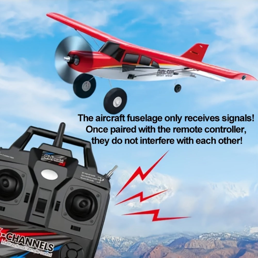RC Airplane QIDI560 M7 Brushless Fixed Wing – 6-Channel 6-Axis Gyro Remote Control Plane with 3D Stunts, EPP Foam Aircraft, 120M Range, 2 Batteries Included, Gift for Beginners & Hobbyists