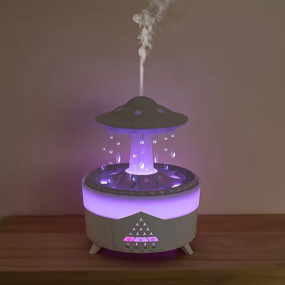 Large Capacity Aroma Diffuser & Humidifier | Intelligent Spray Atomizer with Water Drop Design for Home, Hotel, Restaurant & Office | Cool Mist Air Freshener Scent Diffuser White & Black