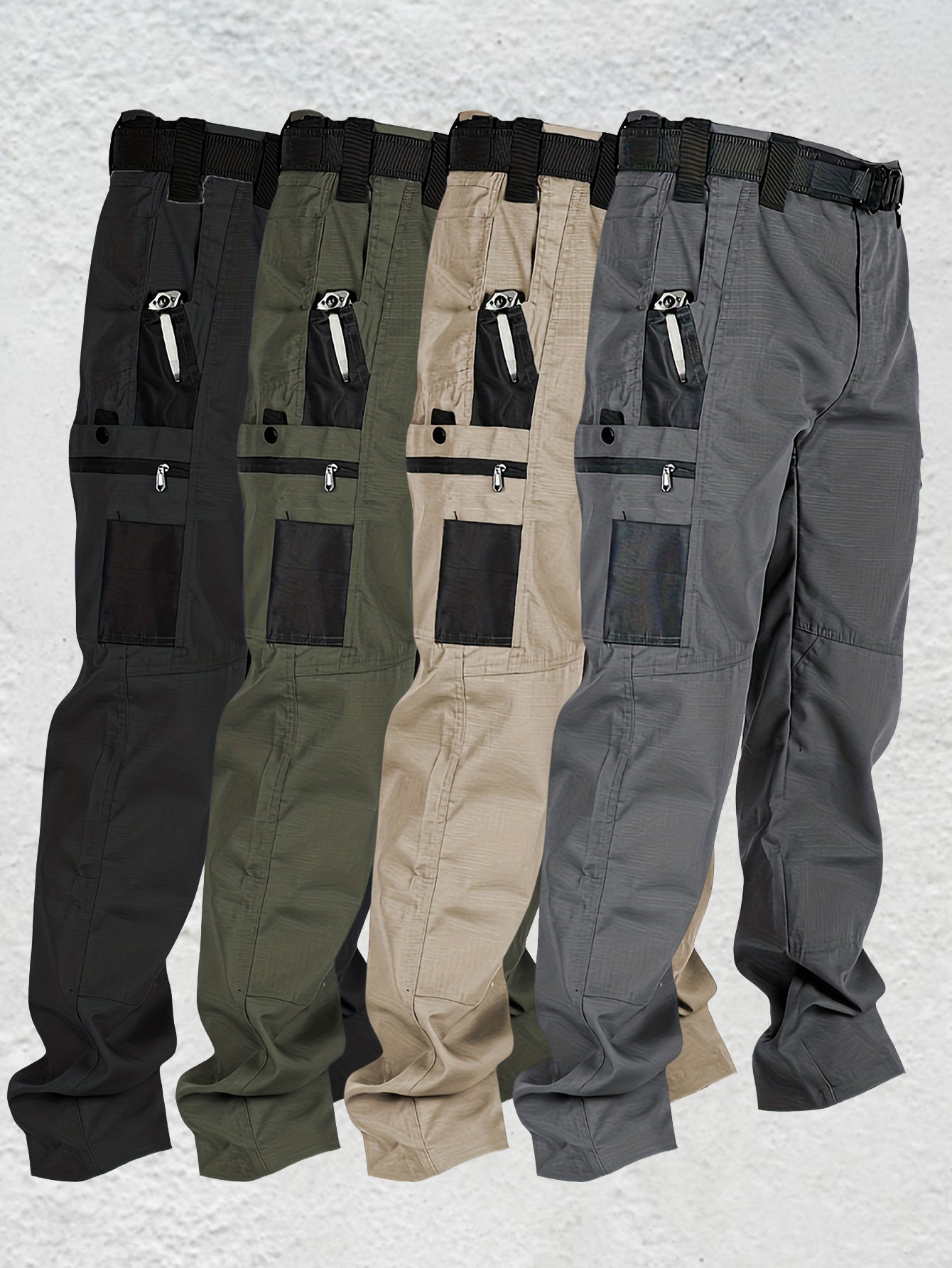 Men's Cargo Pants - Multi Pocket Workwear Style 874469