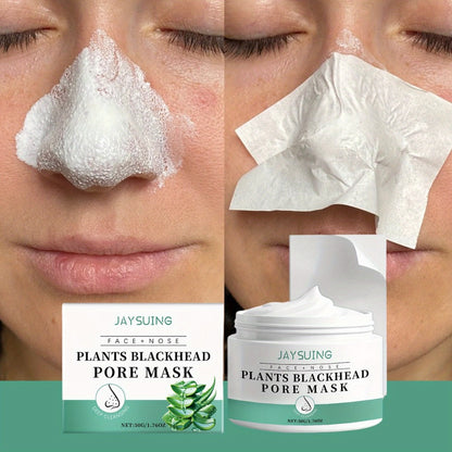 Blackhead Peel-Off Nose Mask 50g with Hyaluronic Acid, Salicylic Acid & Aloe Essence – Deep Pore Cleansing Strips for Smooth Skin, Daily Use