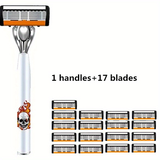 1 handle + 17 blades