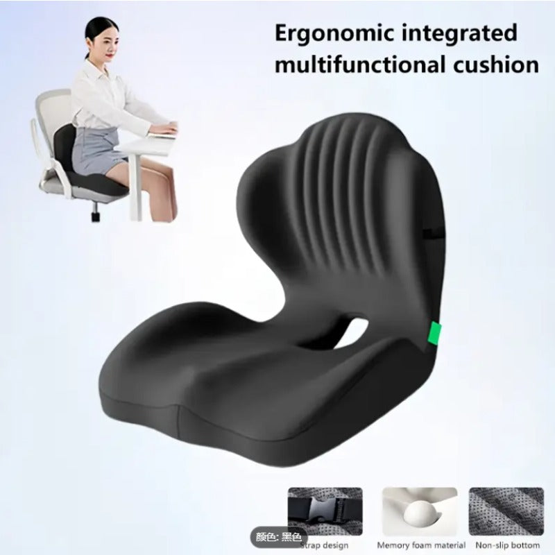 Lotarrotta Ergonomic Seat Cushion with Lumbar Support, Multi-Purpose Orthopedic Seat Pillow for Office Chair, Car, Dining Chair, Truck, Back, Hip, Leg Pain