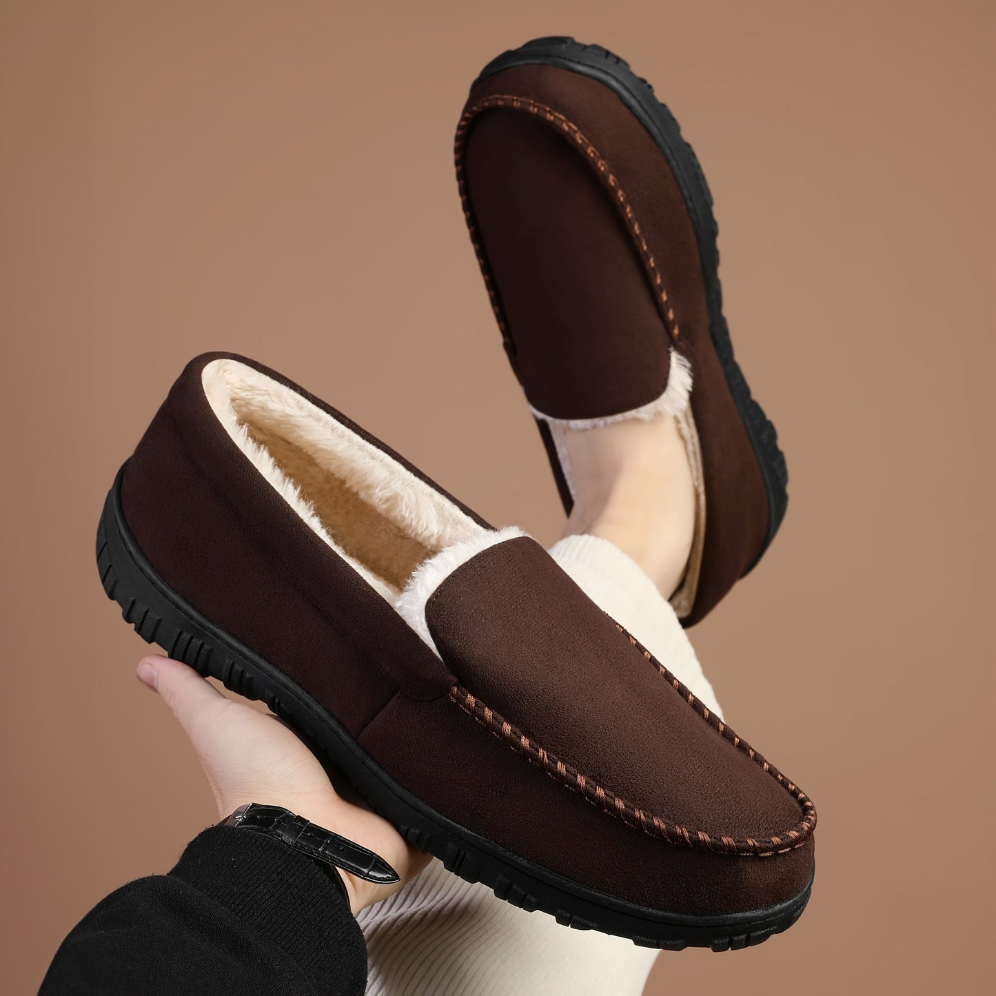 Men's Dress Shoes & Oxfords - Non-Slip Sole & Warm Lining