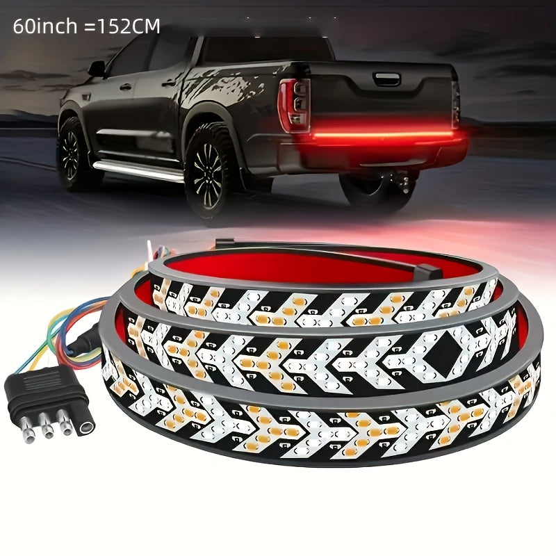 60-Inch Row Arrow LED Light Bar - Extremely Bright Off-Road Illumination, Ideal for Pickup Trucks, Trailers, Suvs, Rvs, And Vans, Featuring a Robust Design And a Broad Beam Angle, Without Battery