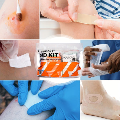 220-Piece First Aid Kit Refill Bag – Emergency Replacement Supplies with Bandages, Gauze & Wound Pads, Portable Refill Set for Home, School & Car, FSA & HSA Eligible