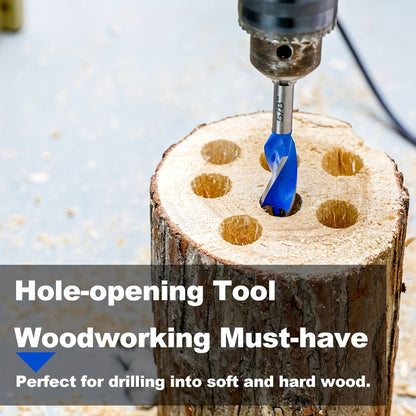 Impact Drill Bit Set 6-Piece Woodworking – 1/2" to 1" Interchangeable Screwdriver Bits, 4-Inch Length with Storage Box, Multi-Size Spade Bit Kit for Wood Drilling & DIY Projects