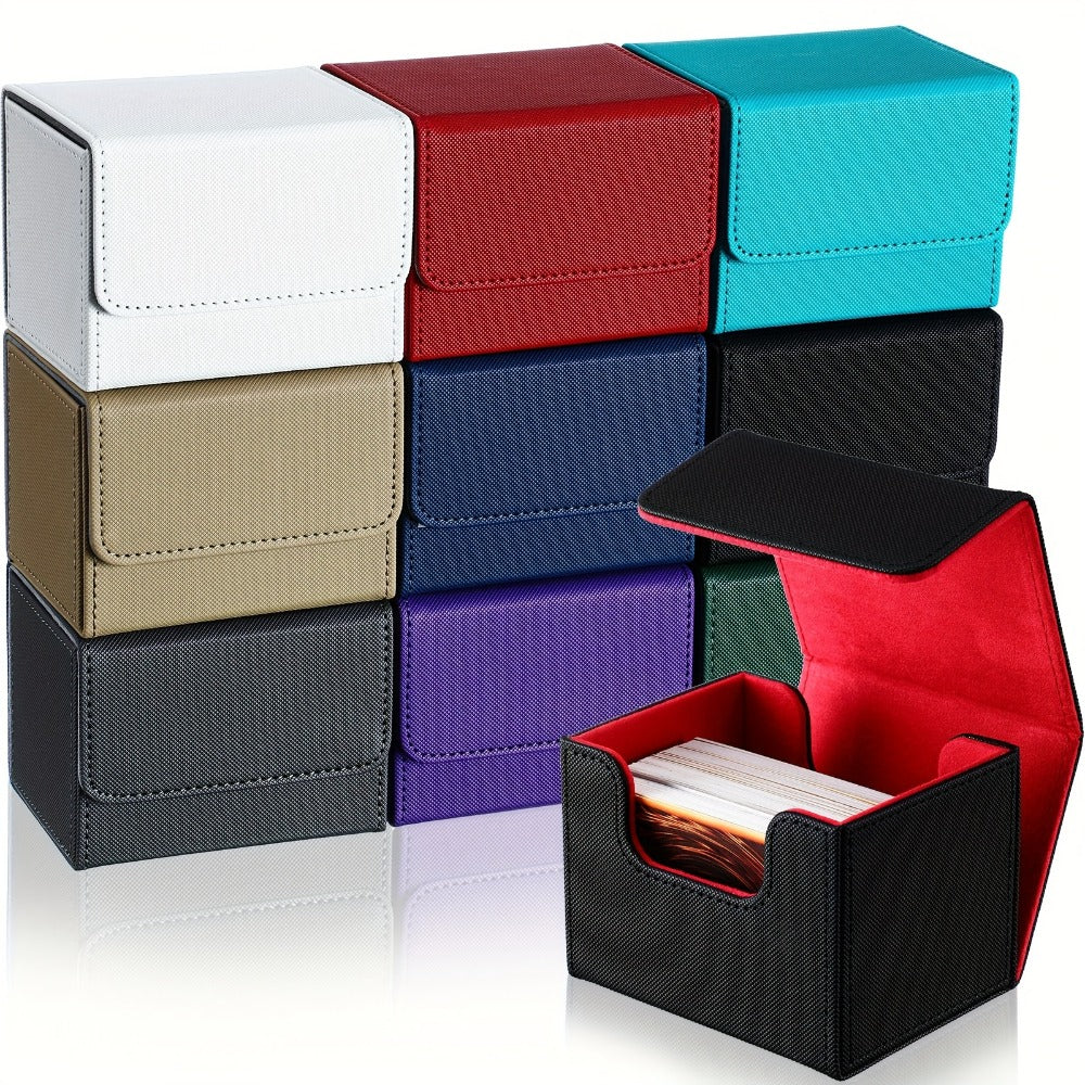 TCG Magnetic Deck Box 10 Pack – 100+ Card Capacity Storage Cases for MTG, Pokemon & Yu-Gi-Oh, 10 Vibrant Colors, Bulk Deck Organizer Set for Trading Card Game Players, Collectors & Tournament Use