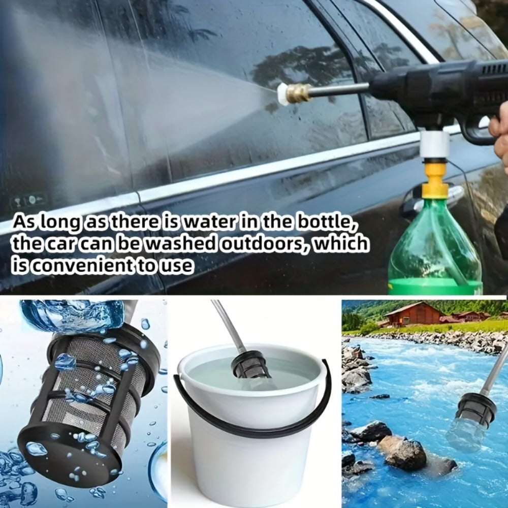 4000PSI Cordless Pressure Washer – Portable Car Wash Machine with 2000mAh Battery, 6-in-1 Nozzle & 5M Hose