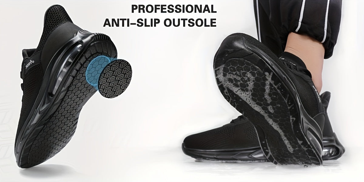 Men's Work & Safety Shoes - Non-Slip Sole & Slip-On Ease