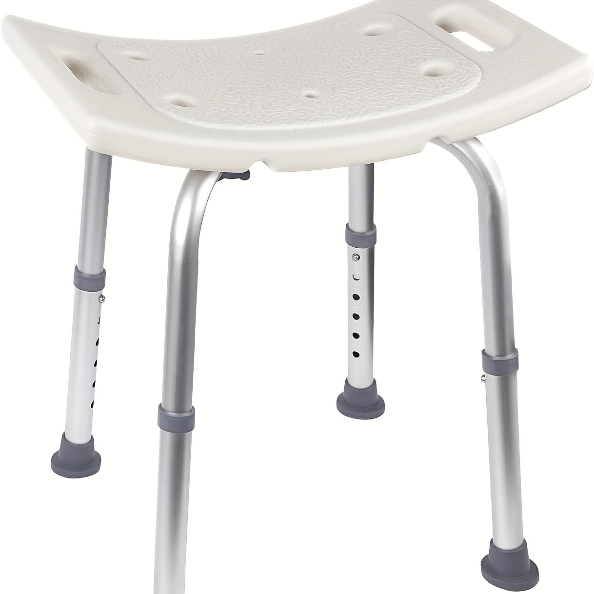 Shower Bench with Suction Feet – Adjustable Non-Slip Bath Stool, 350 LBS Capacity, Rust-Proof Aluminum, Medical Grade Bath Seat for Seniors, Adults & Disabled, Fits Showers & Tubs