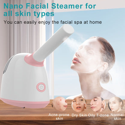 Facial Steamer Nano Ion Mist - Deep Pore Cleansing Home Spa Face Steamer with 360° Rotatable Arm, Blackhead Remover, Portable & Salon-Grade Skin Hydration Beauty Tool