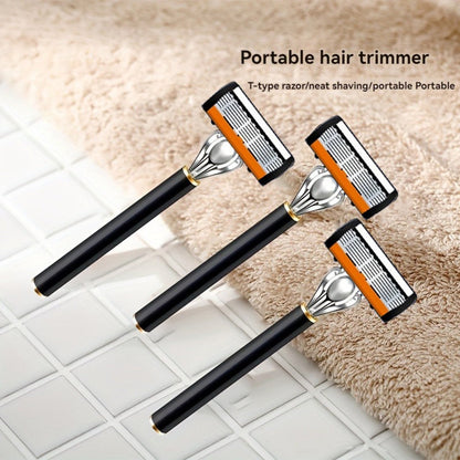 Safety Razor Set with Replacement Blades – Anti-Slip Metal Handle, Contour Fitting, Fully Washable Shaving Kit for Men | 24 or 36 Blades