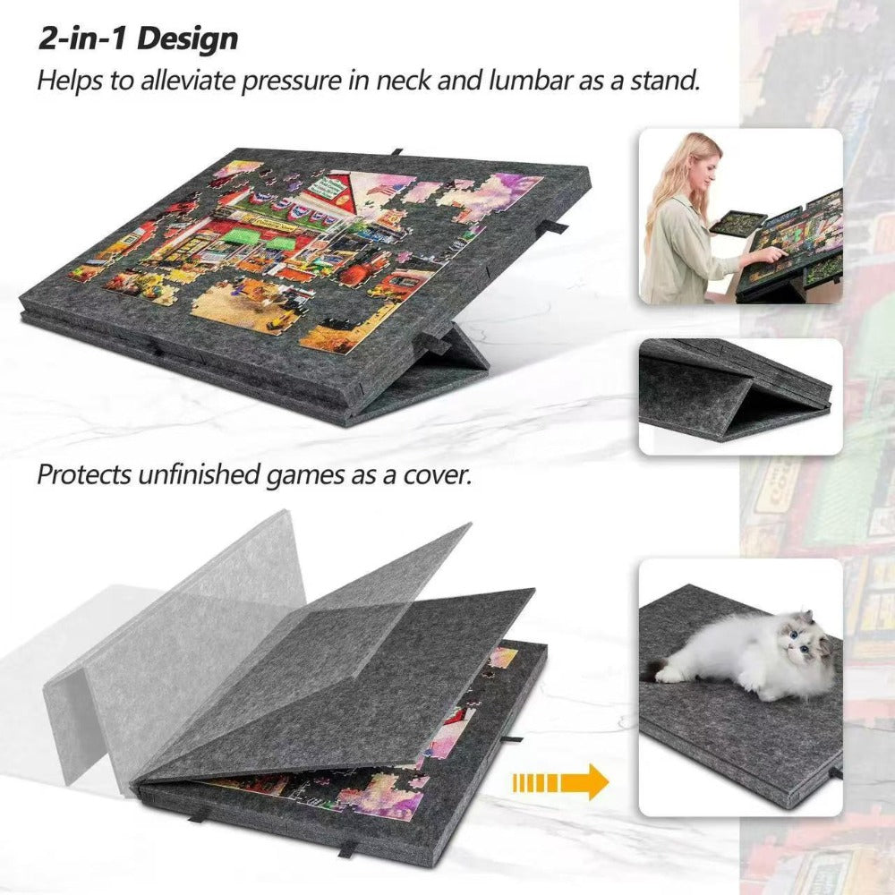 Jigsaw Puzzle Board with Drawers & Storage for 1000 & 1500 Piece Puzzles – Portable Non-Slip Puzzle Table Mat, Multiple Sizes & Colors, Perfect Gift for Puzzle Lovers & Adults