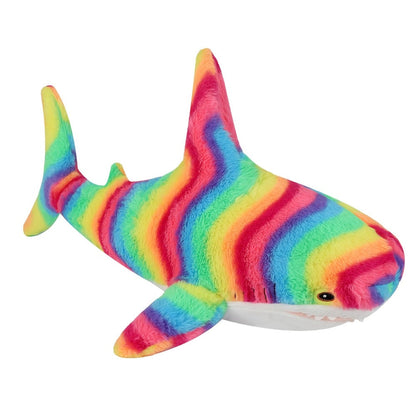Shark Plush Stuffed Animal Mixed Colors – Cute Soft Shark Doll Couch Throw Pillow, Ocean Animal Toy Gift for Girls Kids Women Birthday Christmas Holiday