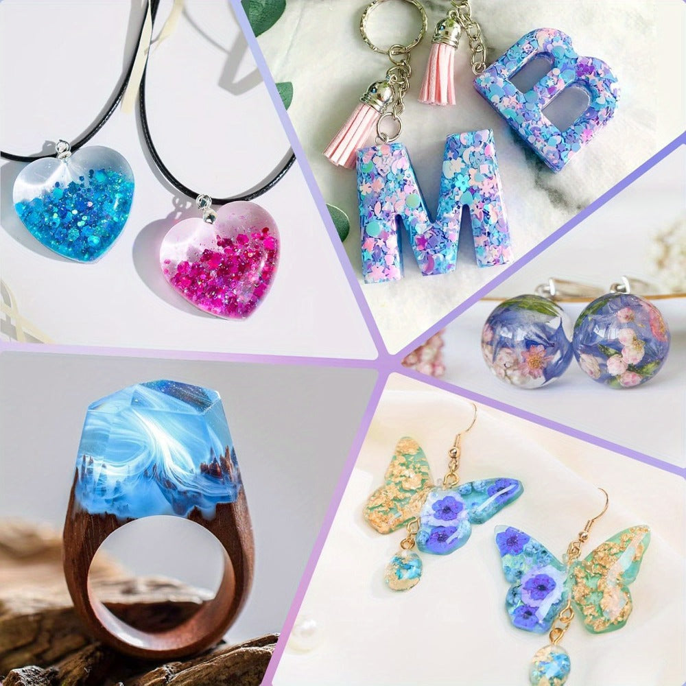 Crystal Clear UV Resin 500g or 1000g – Hard Gloss Fast Cure Low Odor UV Epoxy Resin for Jewelry Making Keychains Pendants Resin Art Crafts, Beginner Friendly Ready to Use