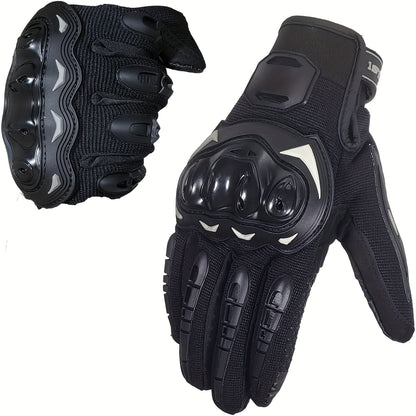 Motorcycle Gloves Designed for Touchscreen Use, Featuring Hard, Full Fingers, Design, And a Comfortable Fit for Outdoor Activities And Cycling