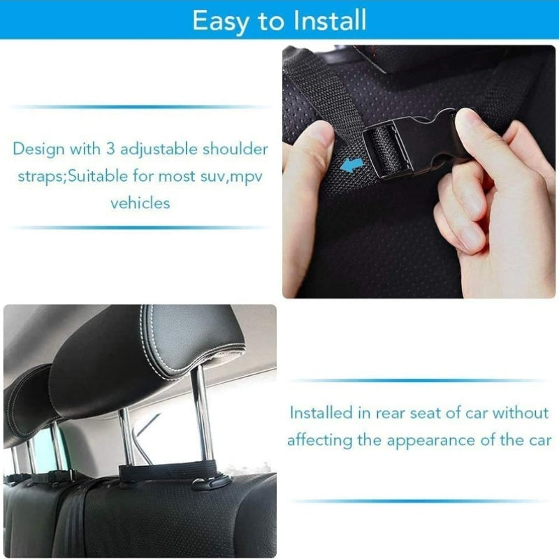Car Trunk Organizer, Large Capacity Car Organizers And Storage with 8 Pockets, Waterproof Backseat Hanging Organizer for SUV, Truck, MPV, Interior Additions for Men And Women