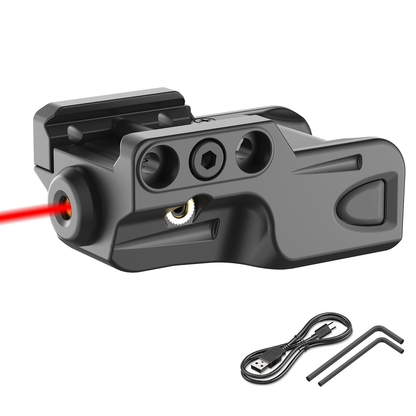 Picatinny Rail Laser Sight USB Rechargeable Low Profile 1-5mW for Handgun Pistol Red Green Blue Purple IR Multiple Colors Polyamide