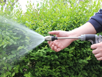 High Pressure Car Wash Gun with Long Extension Rod – Adjustable Spray Nozzle, Leak-Proof Connector, Fits Garden Hose – Car Truck RV & Garden Cleaning Wand