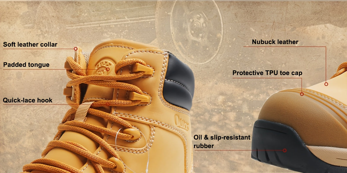 Men's Work & Safety Boots - Steel Toe Protection & Puncture Resistant 030757