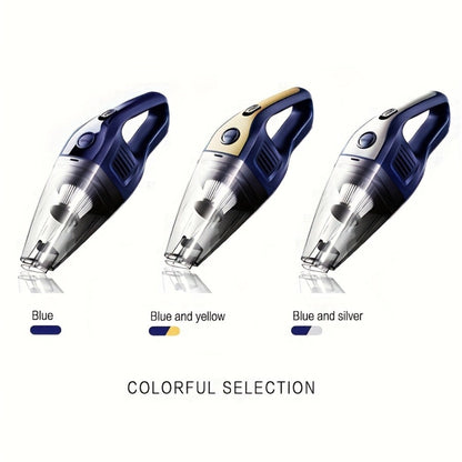 Handheld Cordless Vacuum Cleaner with Powerful Suction – Portable USB Rechargeable Mini Vacuum with Multiple Accessories for Car, Home, Office & Tight Spaces