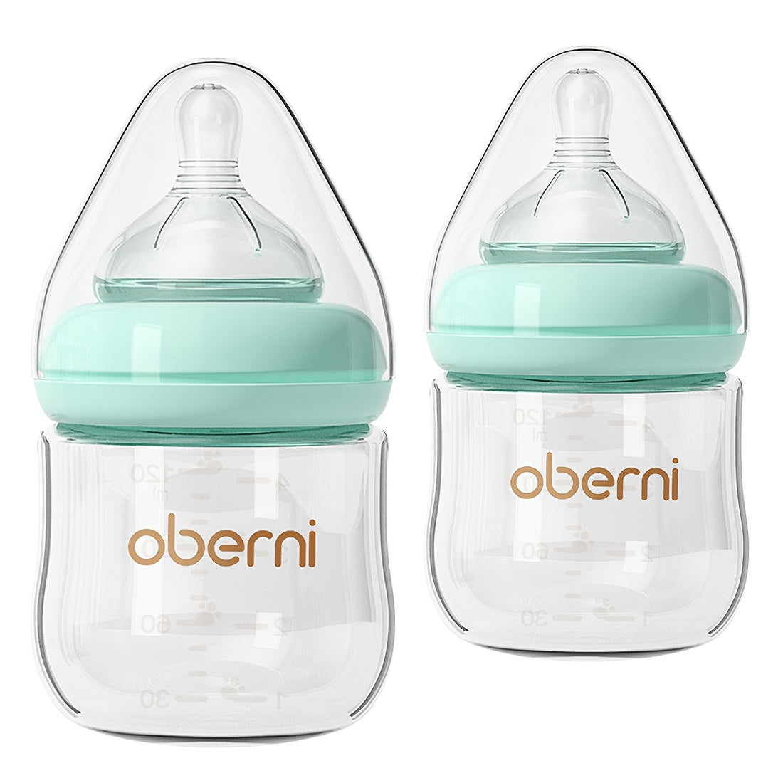 Oberni Anti Colic 4Oz 120Ml Bpa Free Glass Baby Bottles Suitable for Infants 0 - product view 2